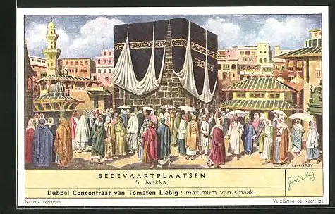 Sammelbild Liebig, Serie: Bedevaartplaatsen, No. 5, Mekka