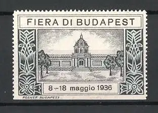 Reklamemarke Budapest, Fiera 1936, Schloss