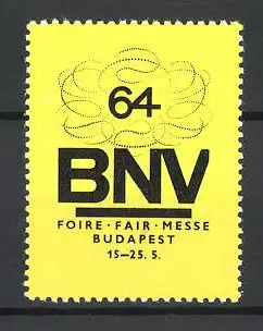 Reklamemarke Budapest, Foire BNV 1964, Messelogo