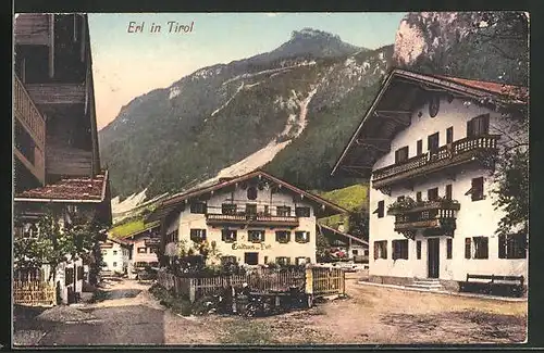 AK Erl i. Tirol, am Gasthaus zur Post