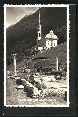 AK Lavant, Ausgrabungsstätte und Kirche