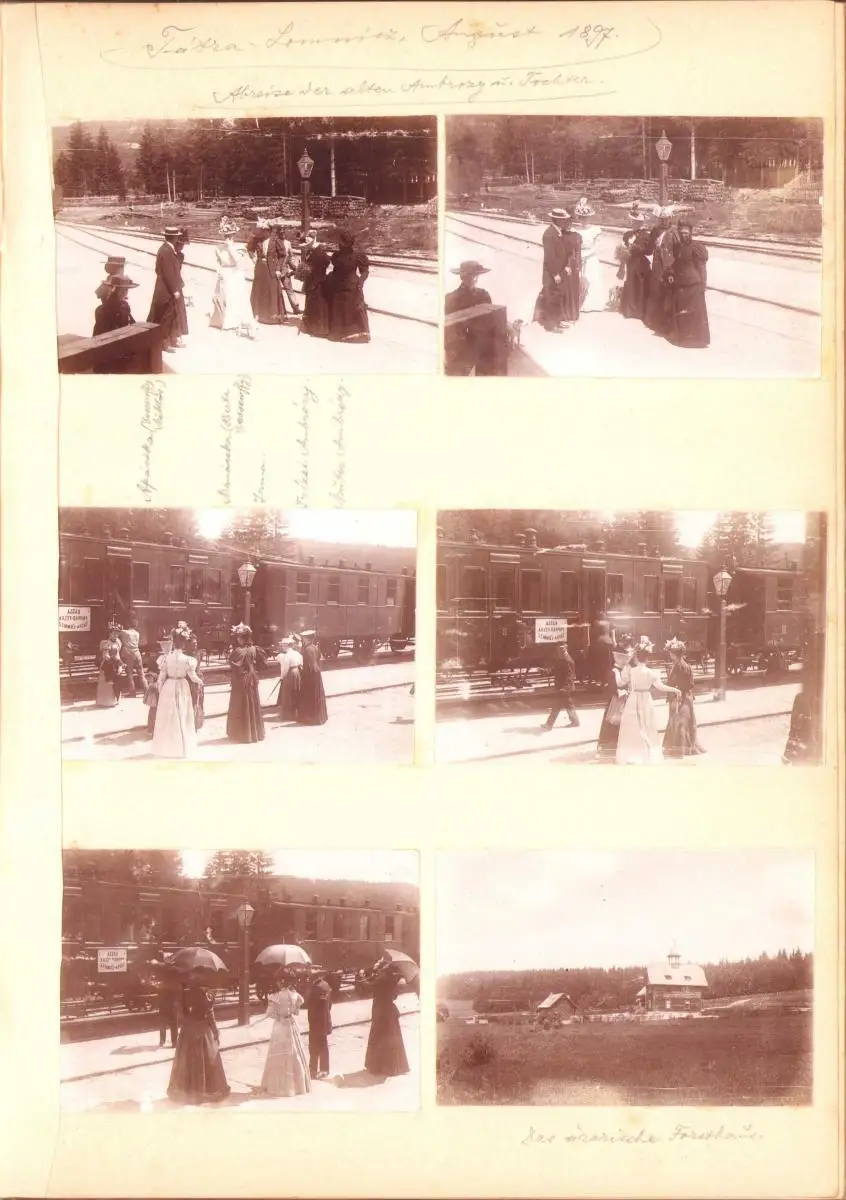 Fotoalbum 352 Fotografien 1897-1903, Jäger mit Dackel auf Jagdreise durch die Tatra, Karpaten, Polen, Serbien, Schlesien 4