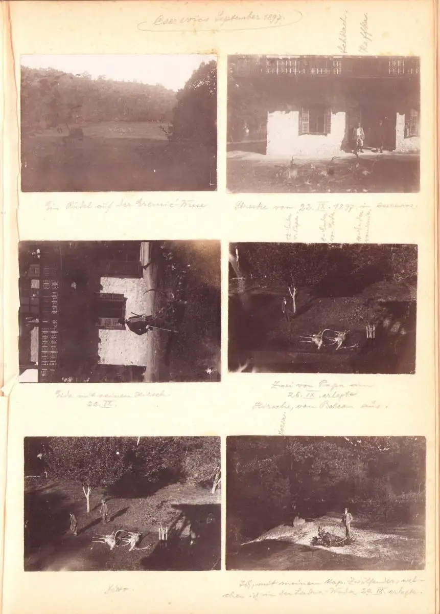 Fotoalbum 352 Fotografien 1897-1903, Jäger mit Dackel auf Jagdreise durch die Tatra, Karpaten, Polen, Serbien, Schlesien 6
