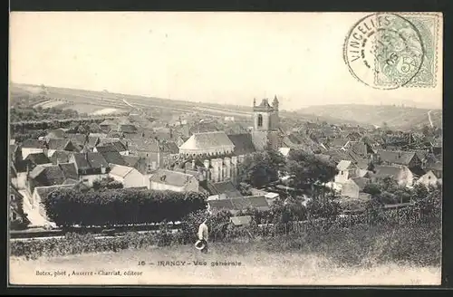AK Irancy, L`Eglise, Blick über die Dächern der Stadt