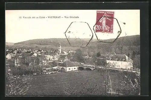 AK Voutenay, Vue Panoramique, L`Eglise