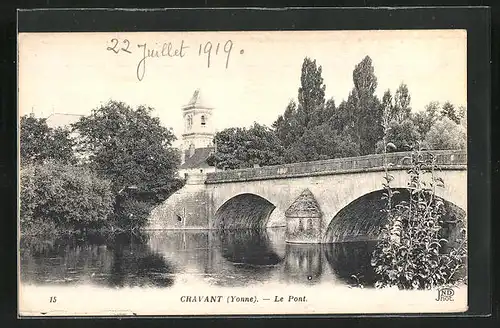 AK Cravant, Le Pont, L`Eglise