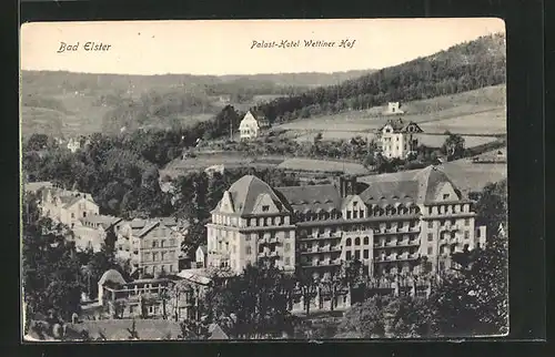 AK Bad Elster, das Palast-Hotel Wettiner Hof