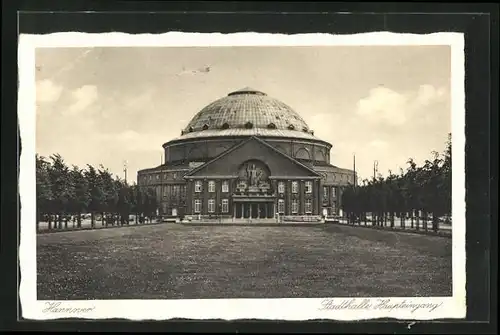 AK Hannover, der Haupteingang zur Stadthalle