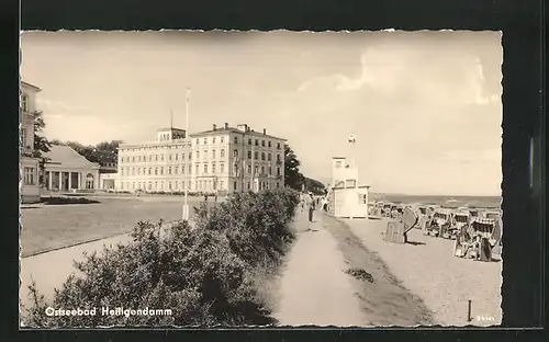 AK Heiligendamm, Strandpartie und Kurhaus