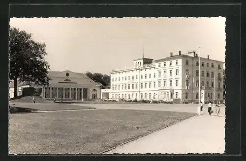 Foto-AK Heiligendamm, Partie mit Kurhaus