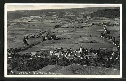 AK Michelfeld, Ort und Landschaft auf dem Flugzeug gesehen