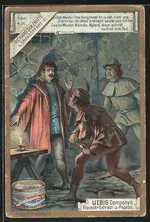 Sammelbild Liebig, Richard der Dritte v. Shakespeare
