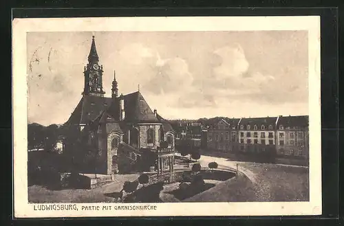 AK Ludwigsburg, an der Garnisonkirche