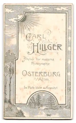 Fotografie Carl Hillger, Osterburg, eleganter junger Mann mit Handschuhen in Hand