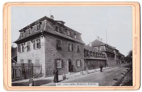 Fotografie Stengel & Co., Dresden, Ansicht Kissingen, Bismarck Wohnung an der Oberen Saline