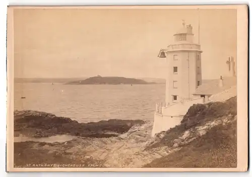 Fotografie unbekannter Fotograf, Ansicht St. Anthony, Leuchtturm - Lighthouse in Falmouth