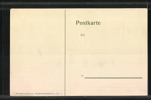 Lithographie Eintreffen der Jagdgesellschaft, Jagdeinladung