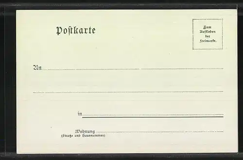 Lithographie Jäger vor dem Anschlagbrett, Jagdeinladung