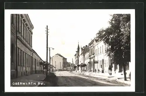 AK Oberwart, Strassenpartie mit Fotogeschäft