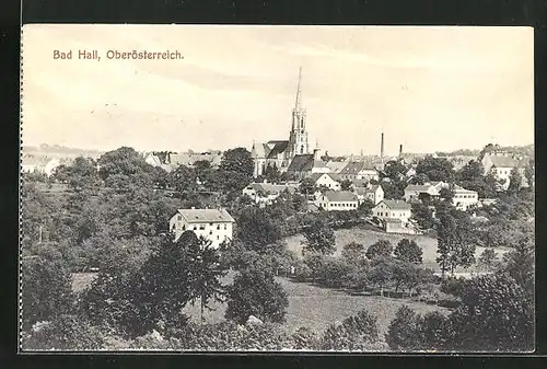 AK Bad Hall, Teilansicht mit Kirche