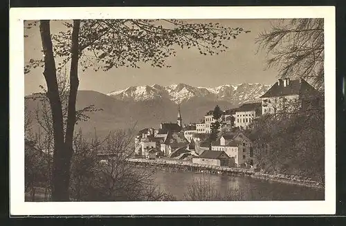 AK Gmunden, Salzkammergut, Teilansicht von Mühlwang aus gesehen