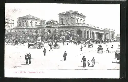 AK Napoli, Stazzione Centrale, Bahnhof