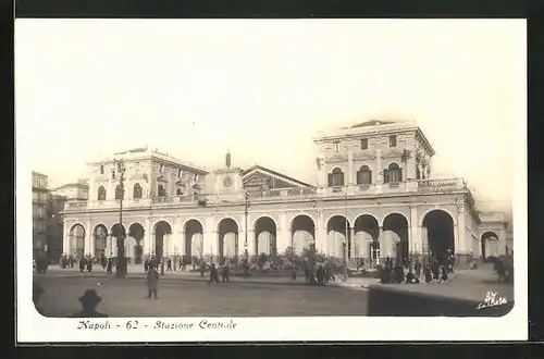 AK Napoli, Stazzione Centrale, Bahnhof
