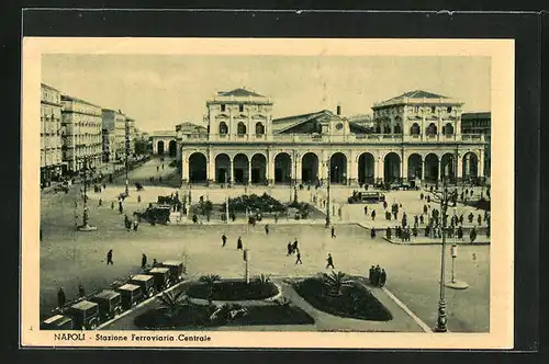 AK Napoli, Stazzione Ferroviaria Centrale, Bahnhof