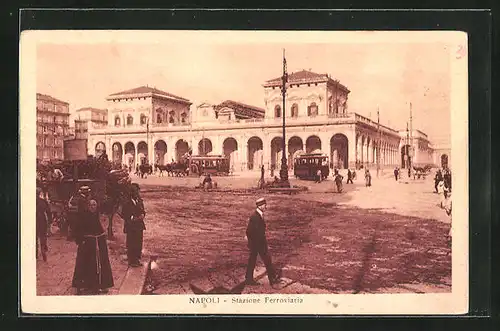 AK Napoli, Stazzione Ferroviaria Centrale, Bahnhof