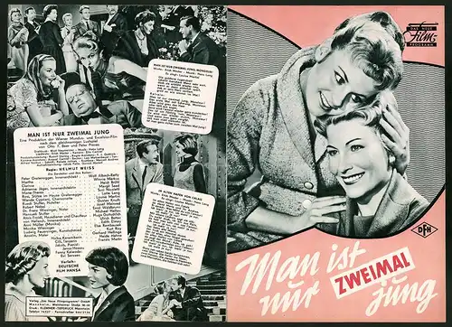 Filmprogramm DNF Man ist nur zweimal jung, Wolf Albach-Retty, Winnie Markus, Regie: Helmut Weiss