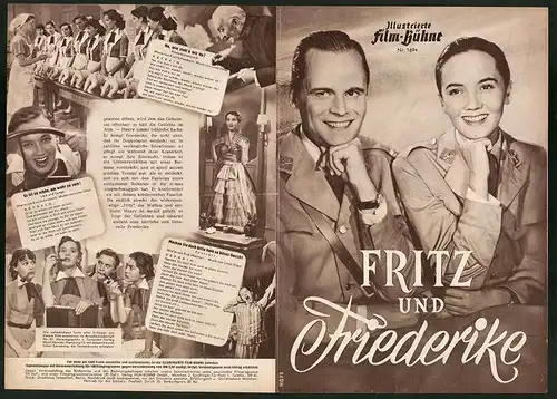 Filmprogramm IFB Nr. 1694, Fritz und Friederike, Liselotte Pulver, Albert Lieven, Regie: Geza von Bolvary