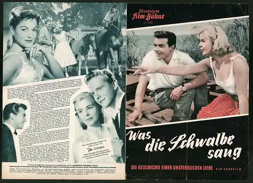 Filmprogramm IFB Nr. 3480, Was die Schwalbe sang, Maj Britt Nilsson, Alice Treff, Regie: Geza von Bolvary