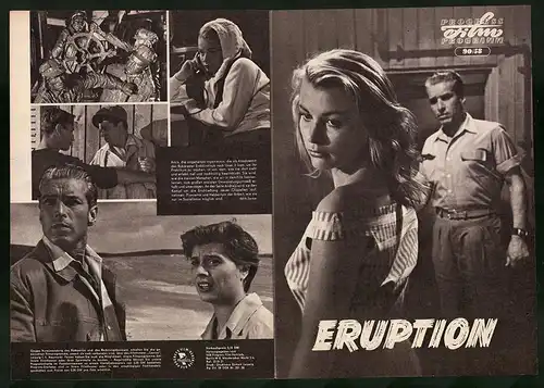 Filmprogramm PFP Nr. 90 /58, Eruption, Jean Bart, Eva Cristian, Regie: Luviu Ciulei