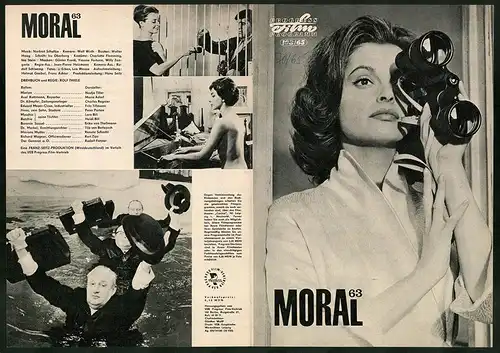 Filmprogramm PFP Nr. 108 /65, Moral 63, Nadja Tiller, Mario Adorf, Regie: Rolf Thiele