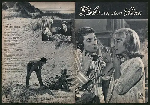 Filmprogramm Film für Sie Nr. 68 /68, Liebe an der Seine, Dany Robin, Marcel Amont, Regie: Guy Lefranc