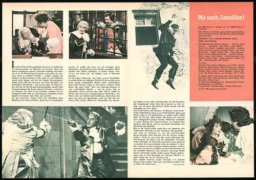 Filmprogramm PFP Nr. 56 /64, Mir nach, Canaillen!, Manfred Krug, Monika Woytowicz, Regie: Ralf Kirsten