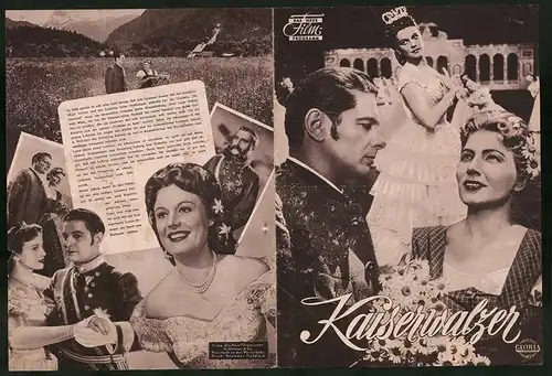 Filmprogramm DNF, Kaiserwalzer, Willy Danek, Maria Holst, Rudolf Prack, Regie: Franz Antel