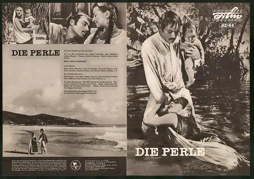 Filmprogramm PFP Nr. 62 /64, Die Perle, Maria Elena Marques, Pedro Armendariz, Regie: Emilio Fernandez