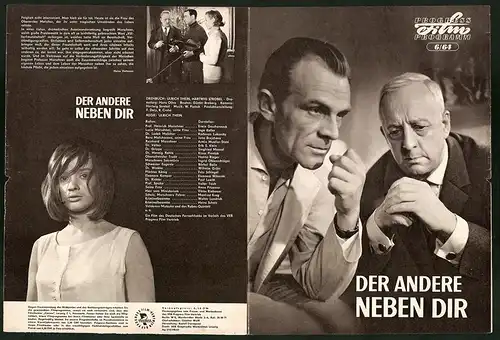 Filmprogramm PFP Nr. 6 /64, Der Andere neben dir, Erwin Geschonneck, Inge Keller, Regie: Ulrich Thein
