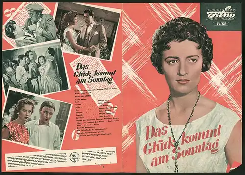 Filmprogramm PFP Nr. 42 /61, Das Glück kommt am Sonntag, Marian Kleis, Anton Mrvecka, Regie: Jan Lacko