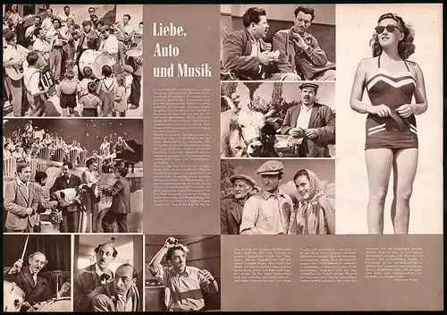 Filmprogramm PFP Nr. 59 /58, Liebe, Auto und Musik, Nikola Popow, Assen Milanow, Regie: Borislaw Scharaliew