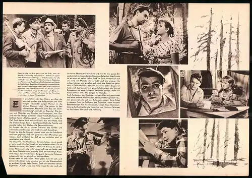 Filmprogramm PFP Nr. 48 /61, Die Taiga ruft, W. Abdulow, A. Lebedew, Regie: Juli Kerassik