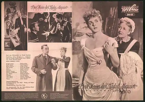 Filmprogramm PFP Nr. 50 /61, Das Haus der Lady Alquist, Charles Boyer, Ingrid Bergman, Regie: George Cukor