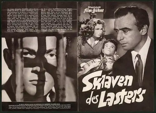 Filmprogramm IFB Nr. 1151, Sklaven des Lasters, Fosco Giachetti, Jaques Serna, Regie: Giorgio Bianchi