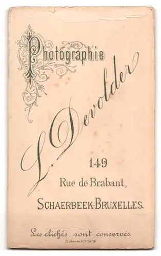 Fotografie L. Devolder, Bruxelles, 149 Rue de Brabant, Geschwister im Portrait