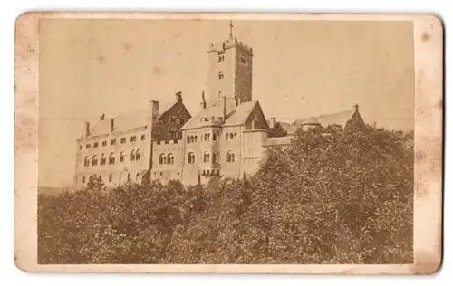 Fotografie G. Jagermann, Eisenach, Goldschmiedenstr. B 111, Ansicht Eisenach, Blick auf die Wartburg