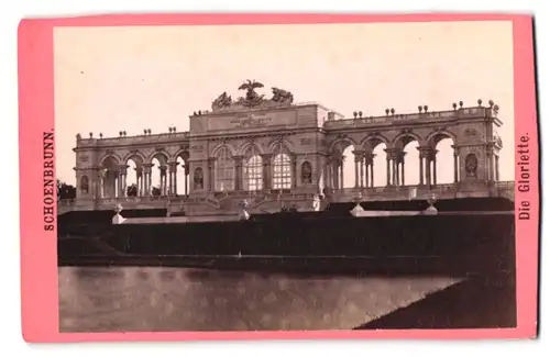 Fotografie Oscar Kramer, Wien, Ansicht Wien, Blick auf die Gloriette am Schloss Schoenbrunn