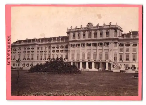 Fotografie Oscar Kramer, Wien, Ansicht Wien, Partie am Schloss Schoenbrunn