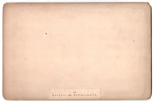 Fotografie B. Köstöer, München, Maximiliansstr. 35, Ansicht München, Bavaria mit Ruhmeshalle