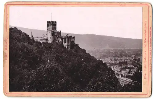Fotografie Römmler & Jonas, Dresden, Ansicht Niederlahnstein, Blick auf Burg Lahneck